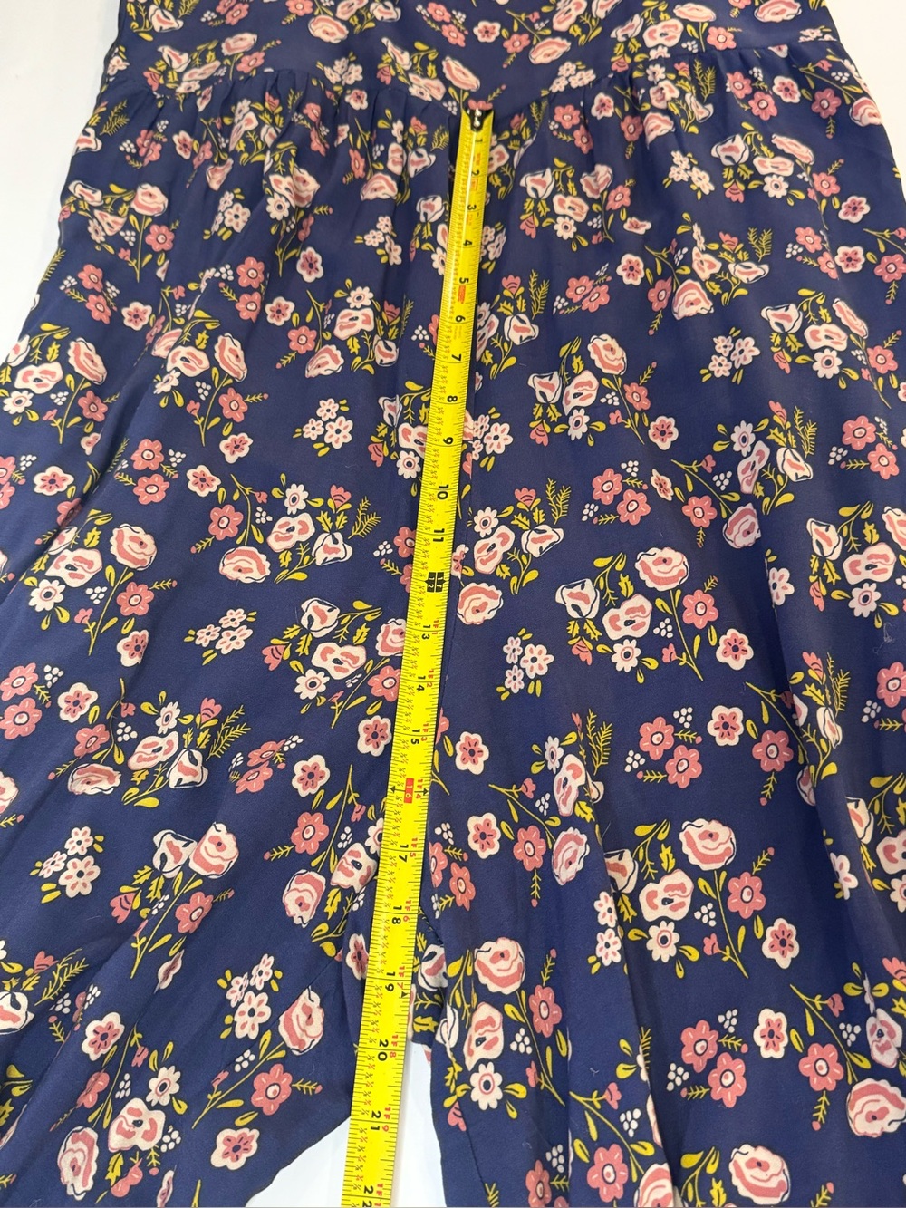 Natural Life "Zoe" Wide-Leg Jumpsuit in Slate Blue Floral Blooms - Picture 11 of 16